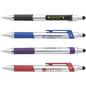 Souvenir ® Rize Stylus Ballpoint Pen with Gripper Multi-Color
